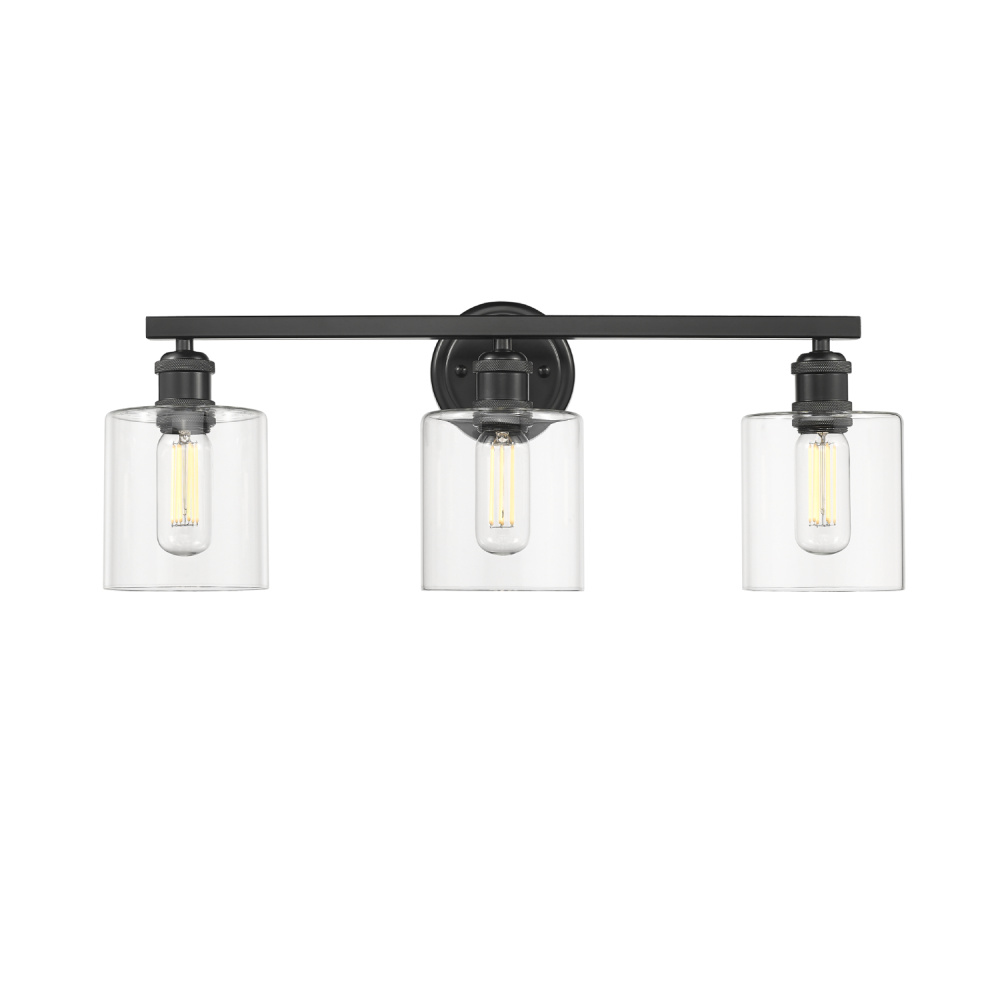 Golden Lighting Fisher 3-light Vanity in Matte Black